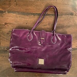 Burgundy Patent Dooney & Bourke Tote